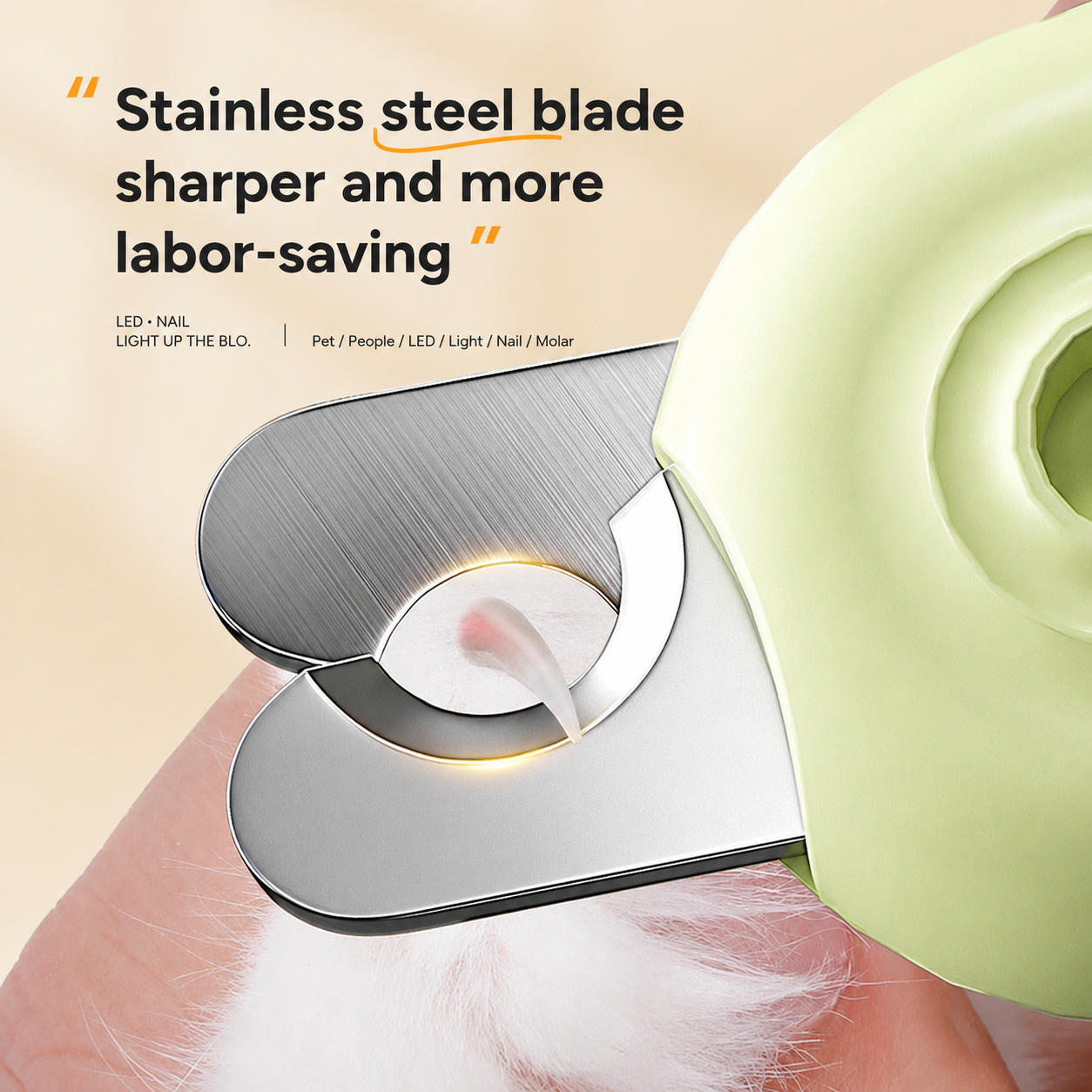 LED Quick-view Pet Nail Clippers