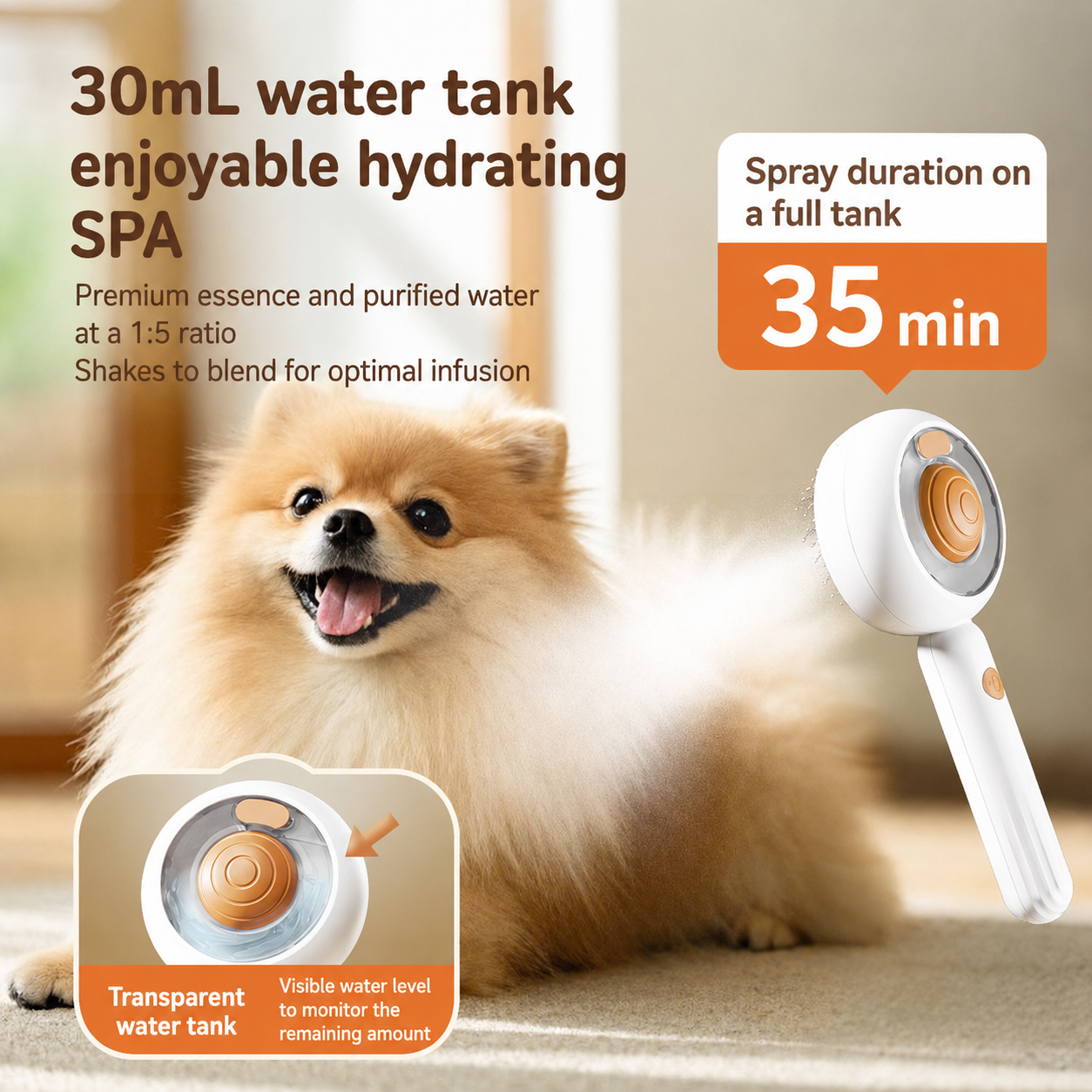 Micro-Mist De-shedding Brush