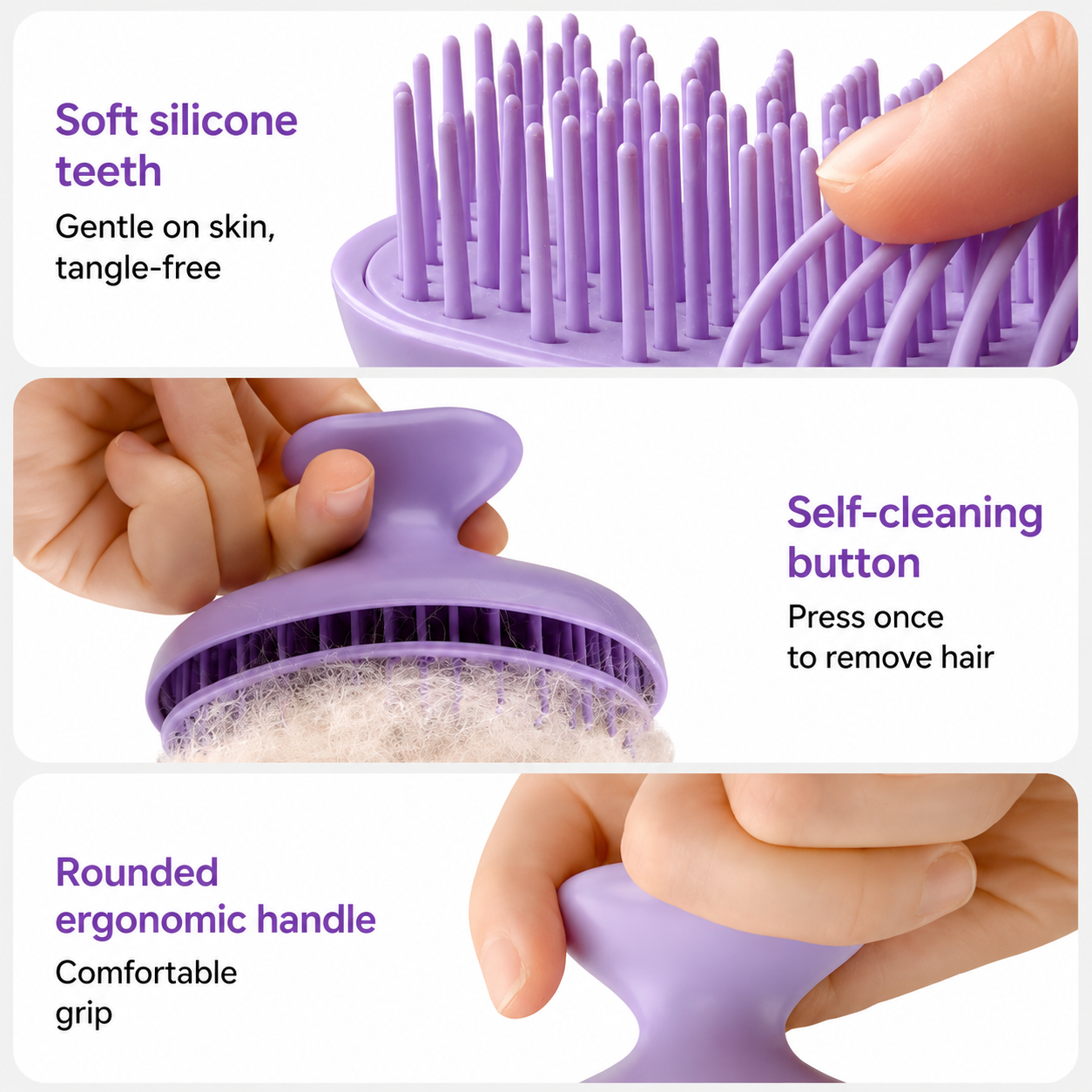 Soft Silicone Pet Grooming Brush