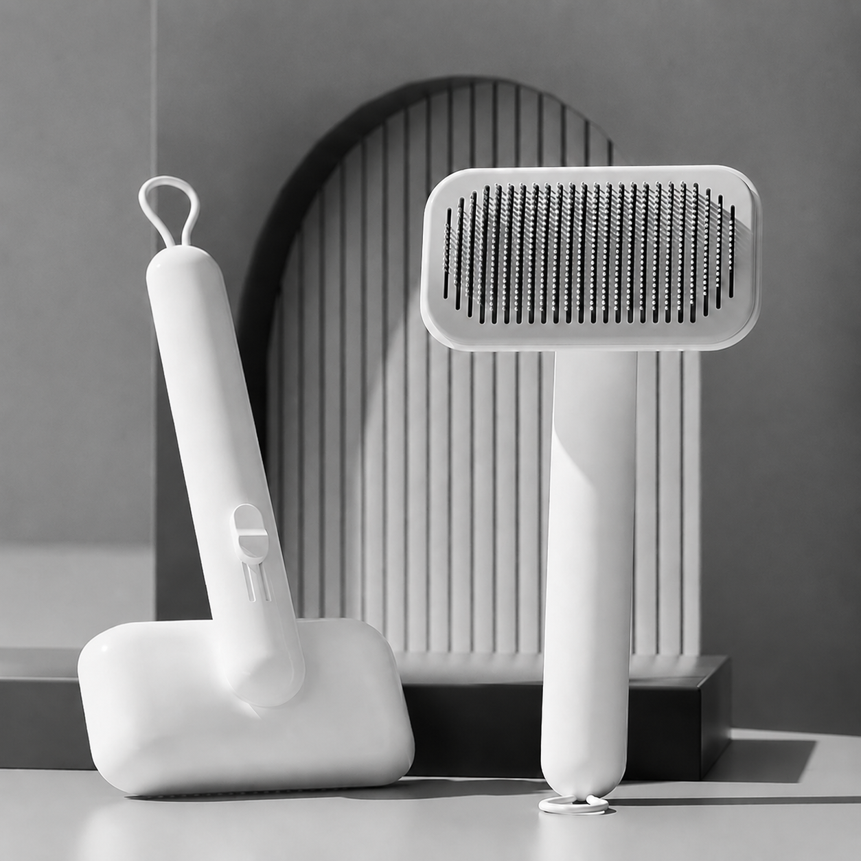 Self-Cleaning Adjustable Slicker Brush
