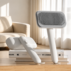 Self-Cleaning Adjustable Slicker Brush