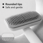 Self-Cleaning Adjustable Slicker Brush