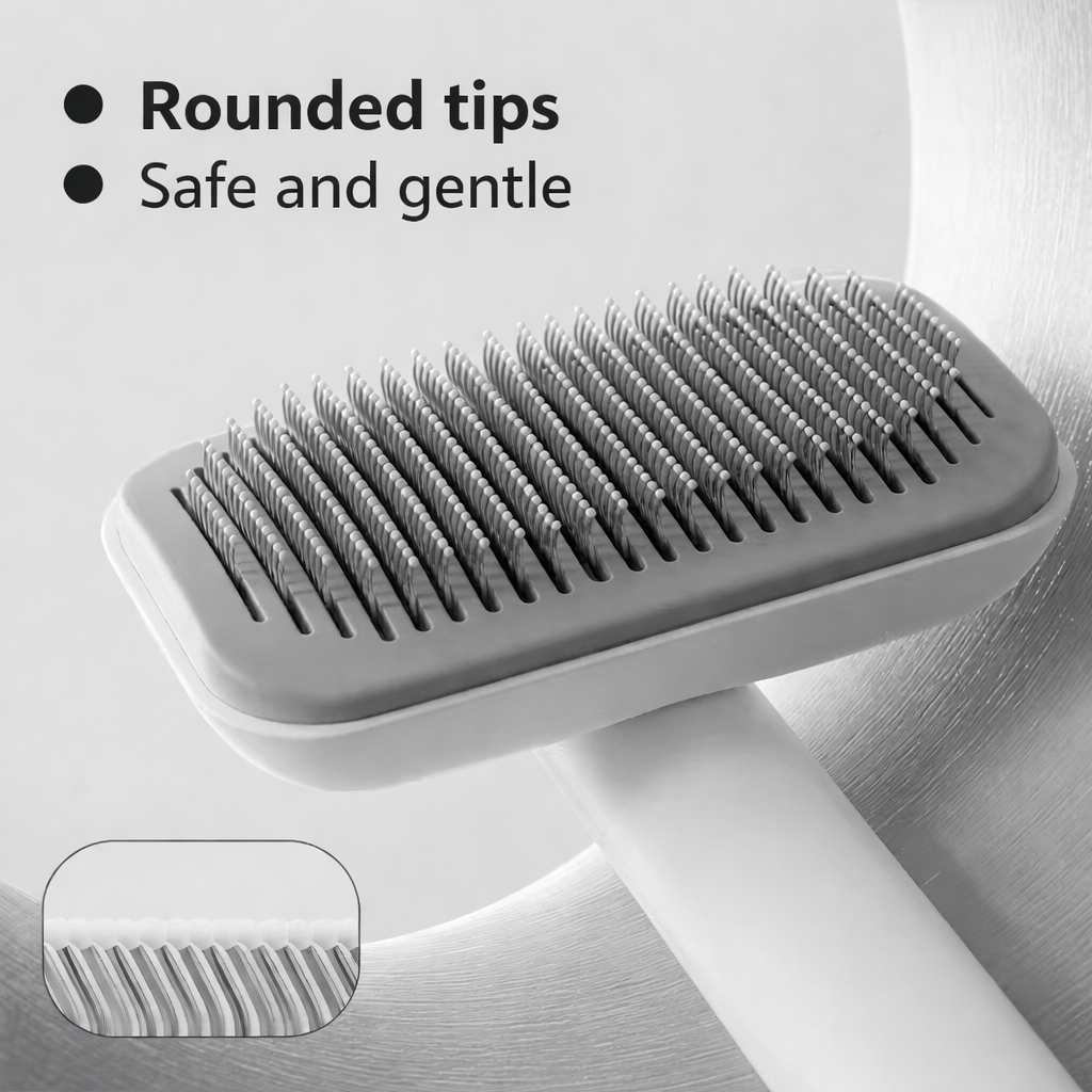 Self-Cleaning Adjustable Slicker Brush