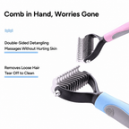 Dual-sided Dematting Pet Rake
