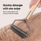 Dual-sided Dematting Rake