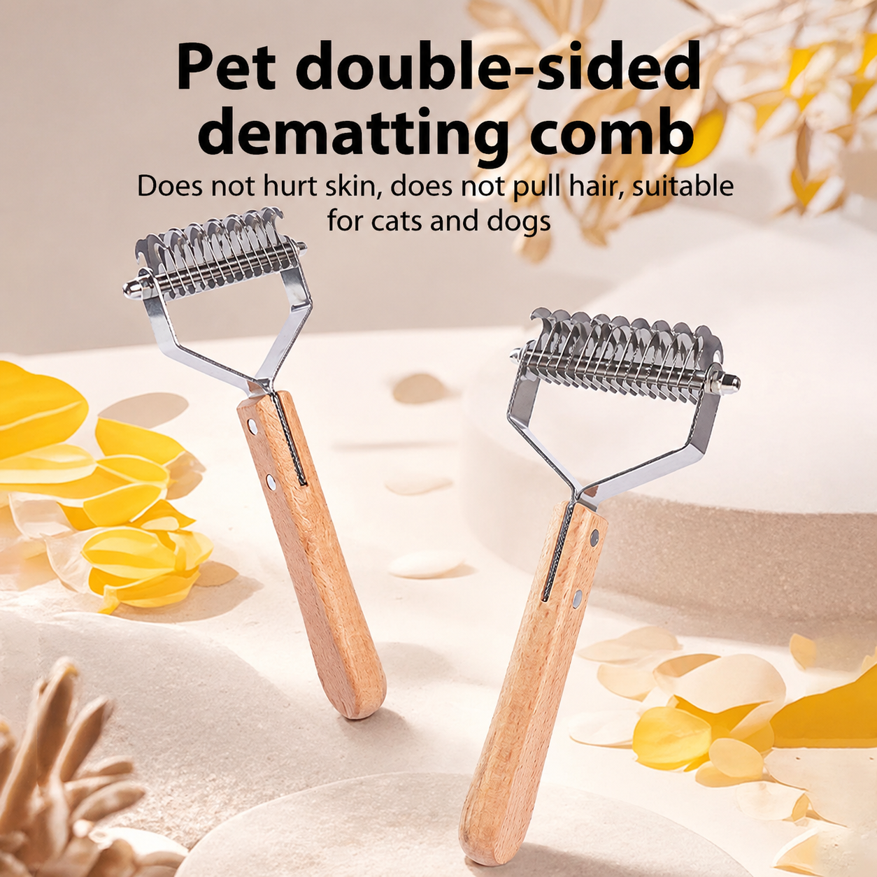 Dual-sided Dematting Rake