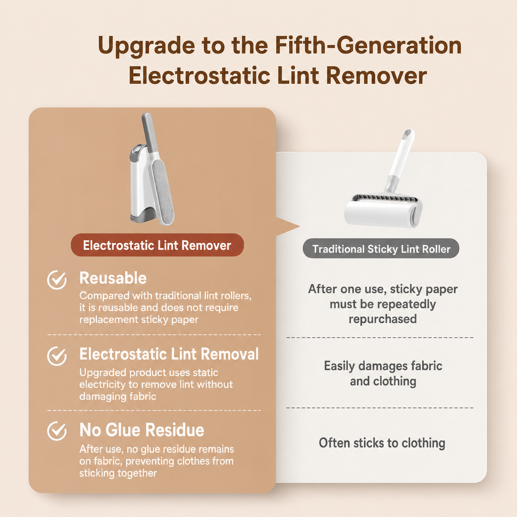 Electrostatic Lint Brush