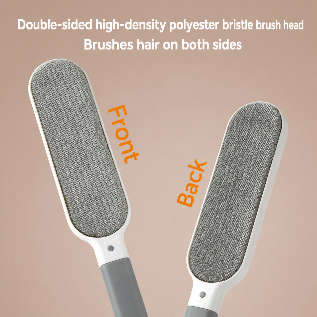 Dual-Sided Self-Cleaning Lint Brush