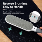 Dual-Sided Self-Cleaning Lint Brush