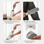Dual-Sided Self-Cleaning Lint Brush