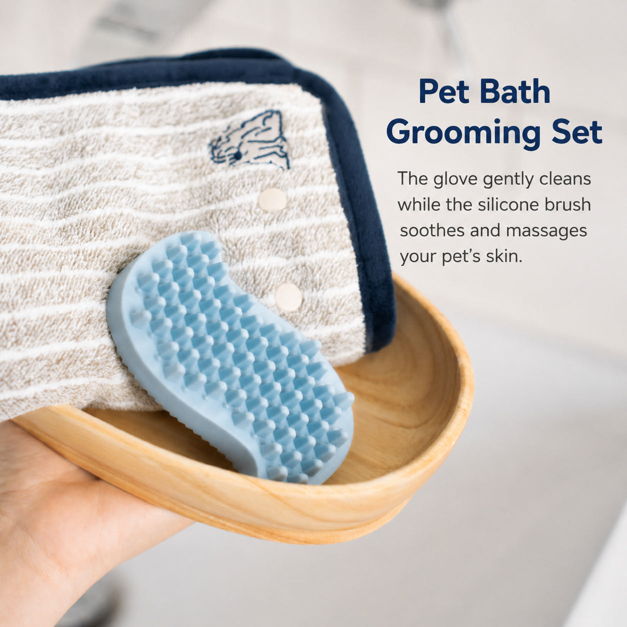 Dual-sided Silicone Bath Brush