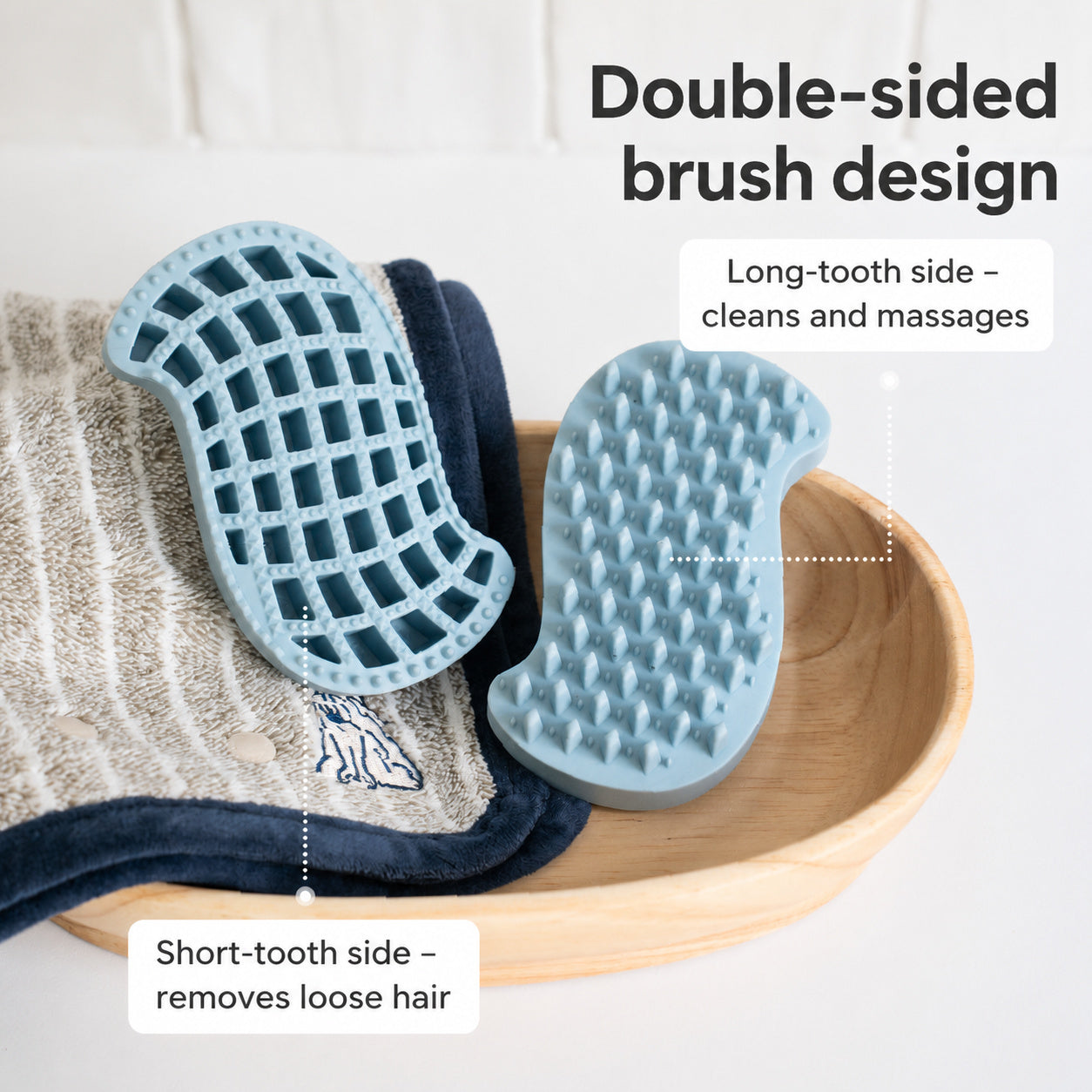 Dual-sided Silicone Bath Brush