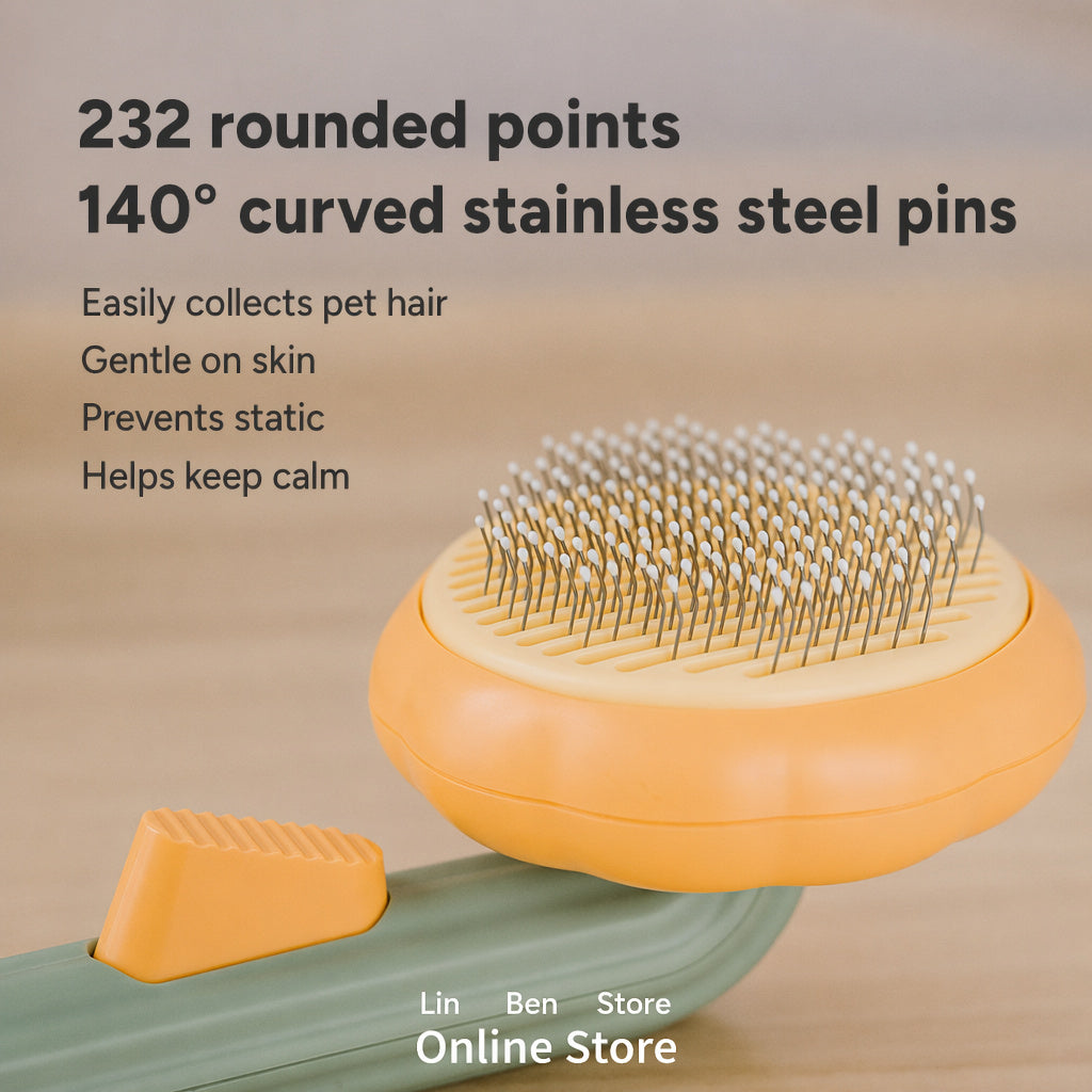 Self-cleaning Pet Slicker Brush