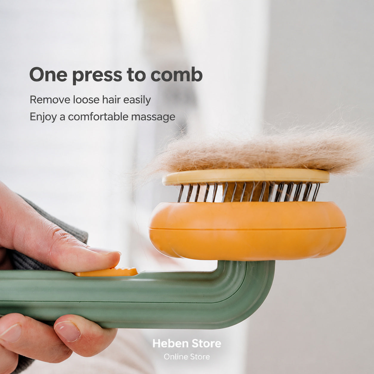 Self-cleaning Pet Slicker Brush