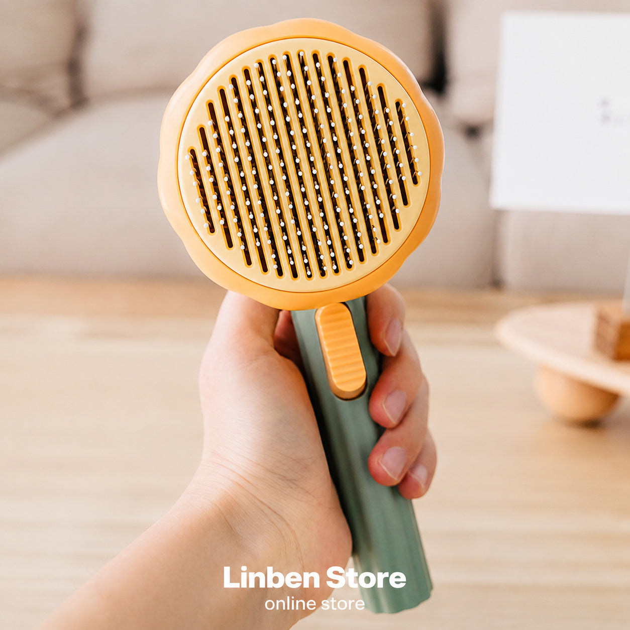 Self-cleaning Pet Slicker Brush