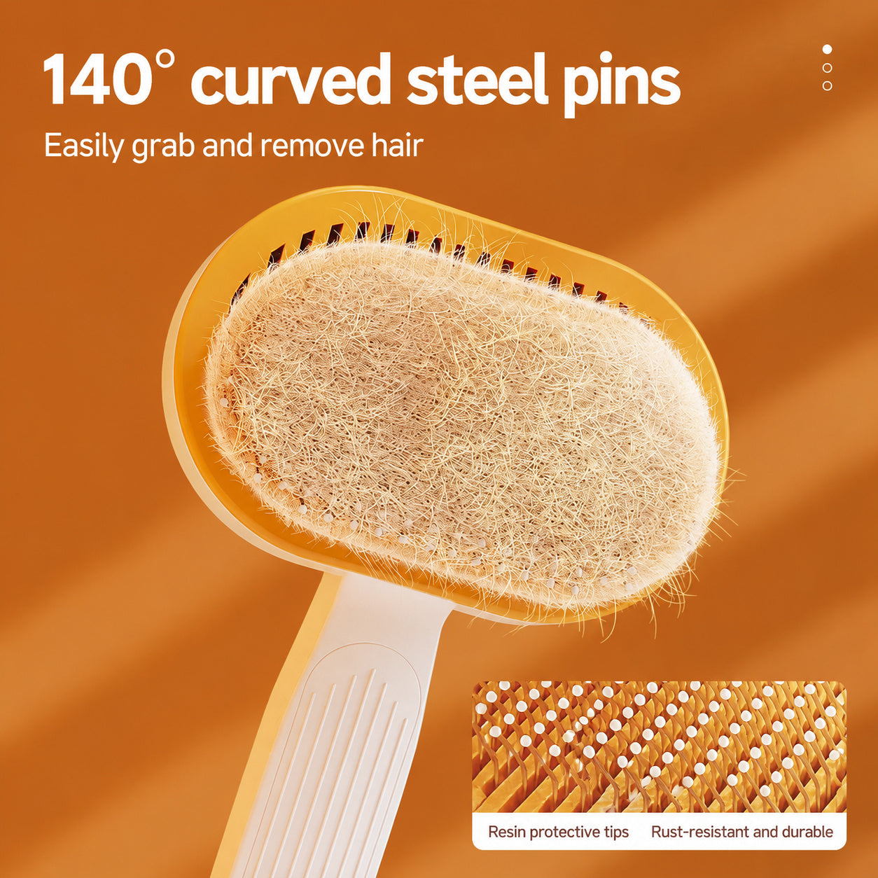 Self-cleaning Deshedding Brush