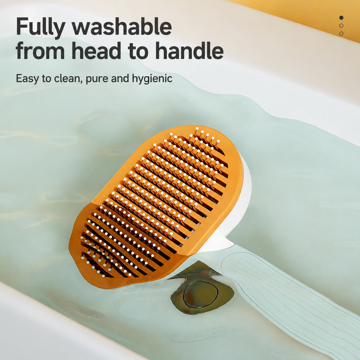 Self-cleaning Deshedding Brush