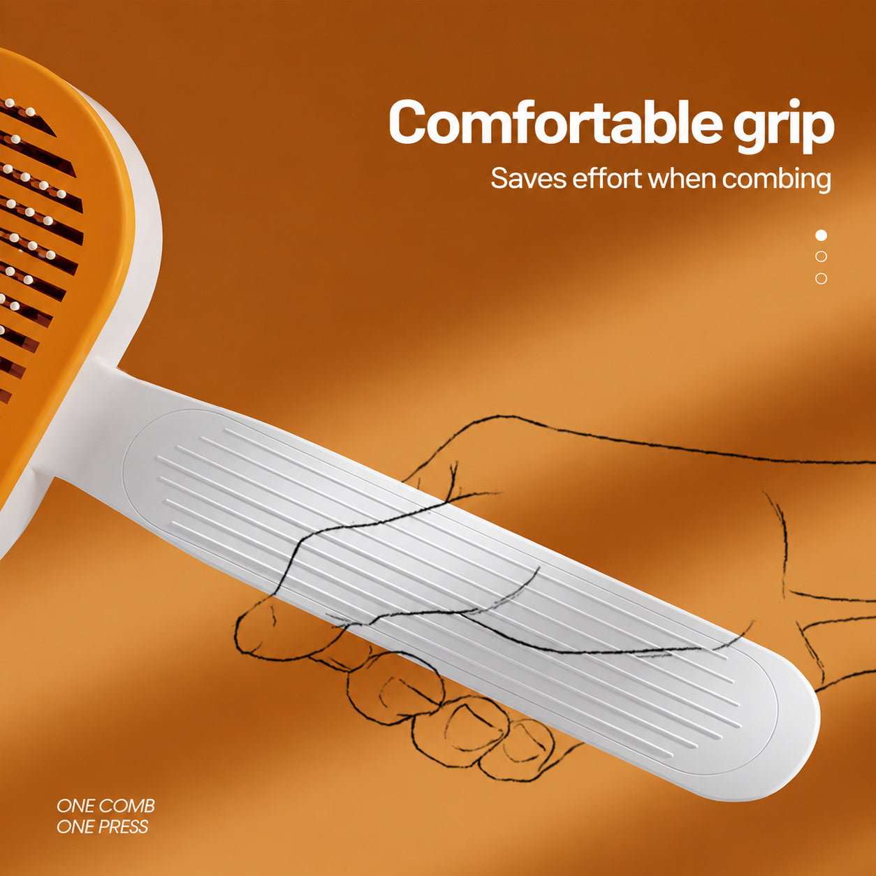 Self-cleaning Deshedding Brush