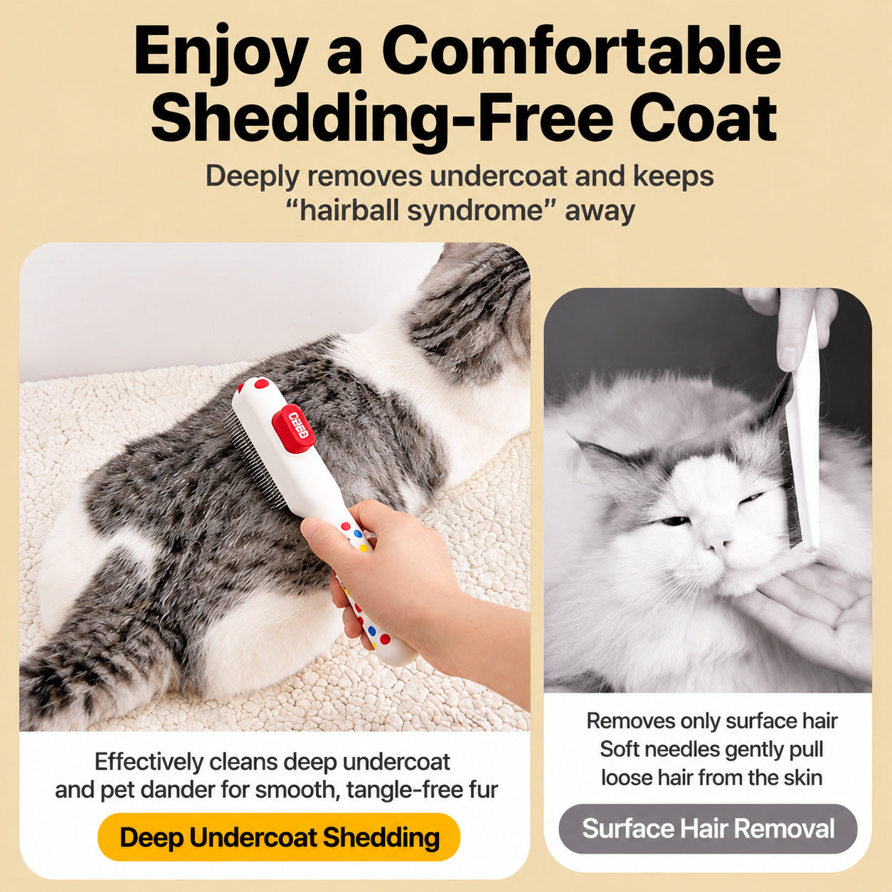 Self-cleaning Pet Comb