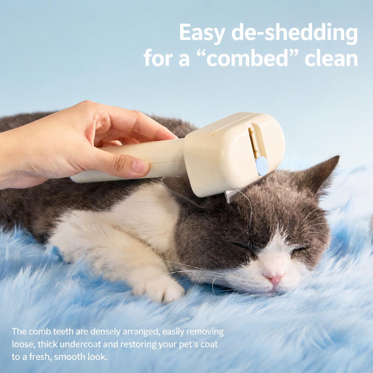 De-shedding Cat Grooming Brush