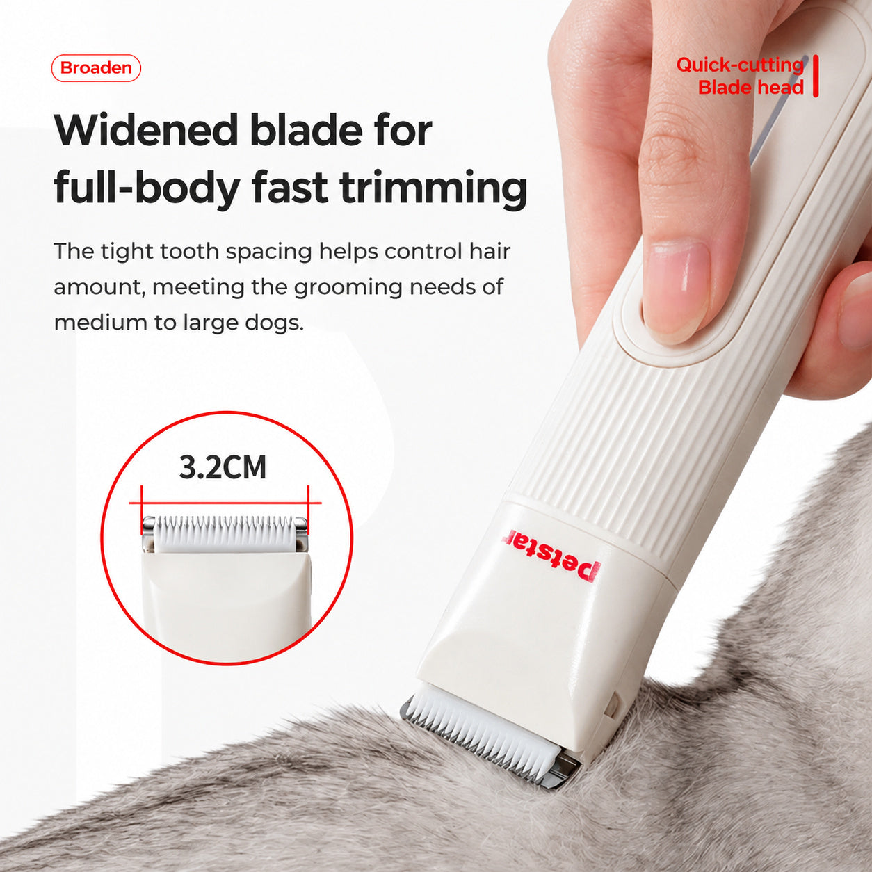 Dual-head Quiet Grooming Clippers