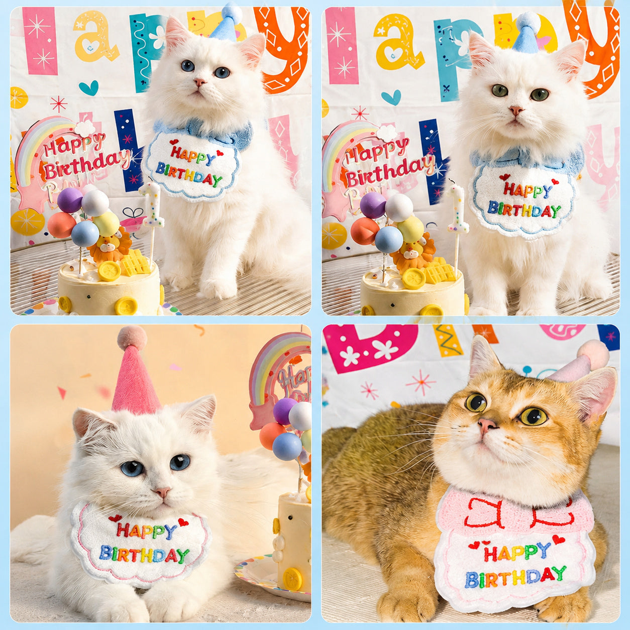 Birthday Bib & Hat Set
