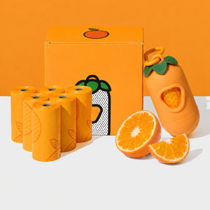 Tangerine Poop Bag Dispenser