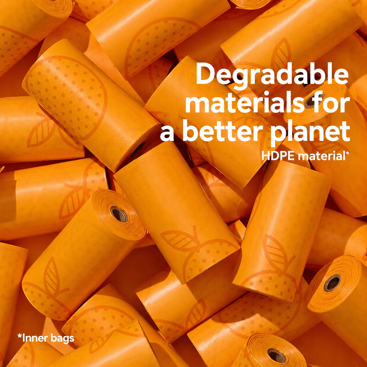 Tangerine Poop Bag Dispenser