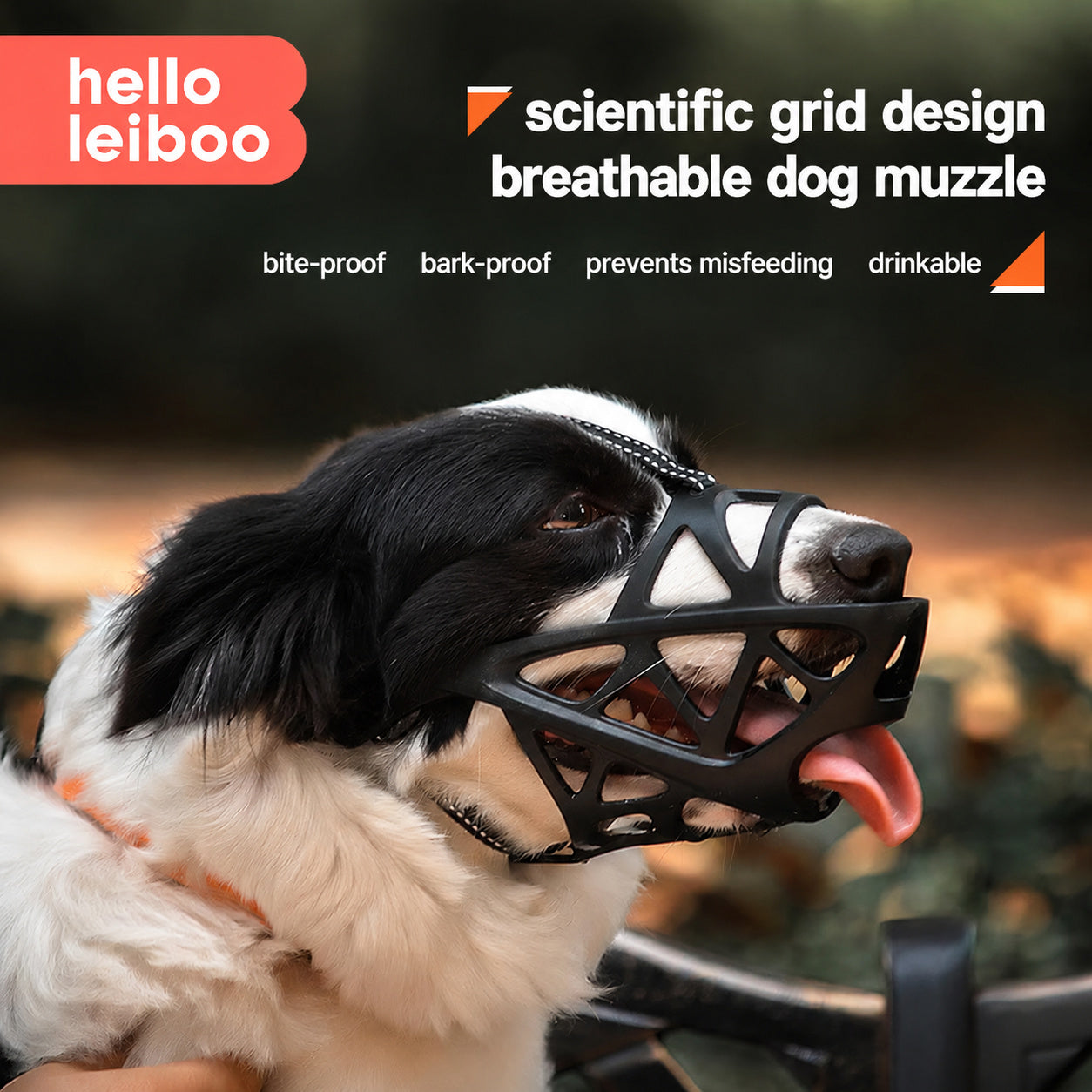 Breathable Grid Dog Muzzle
