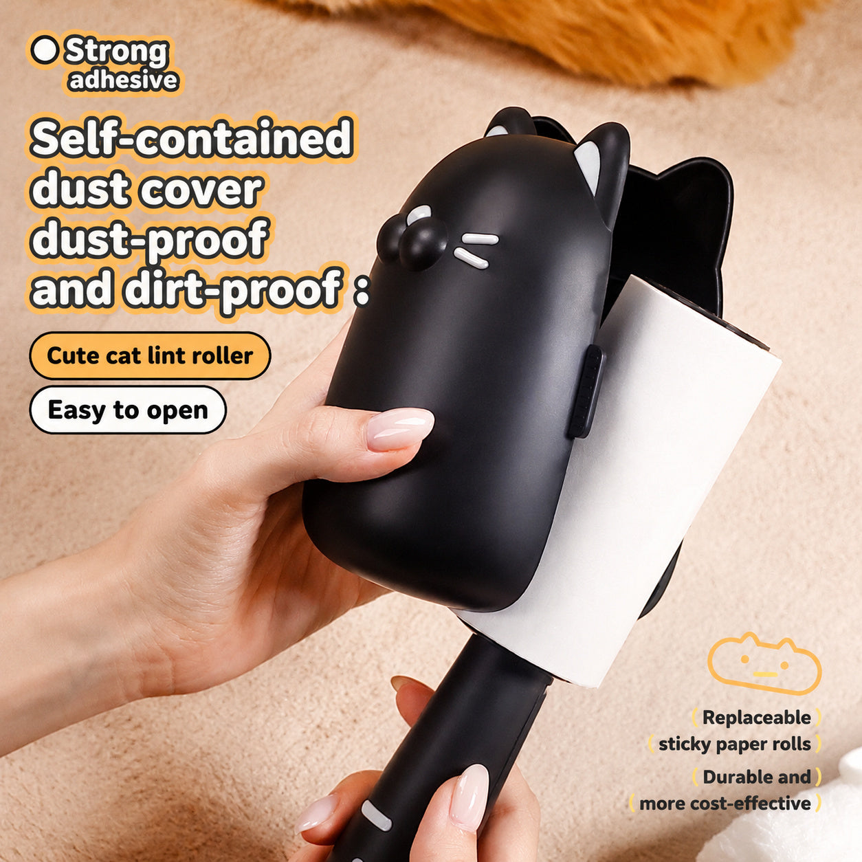 Wall-mounted Lint Roller