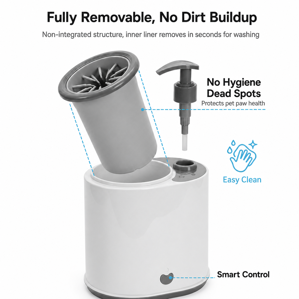 Pet Paw Washer With Foam Pump