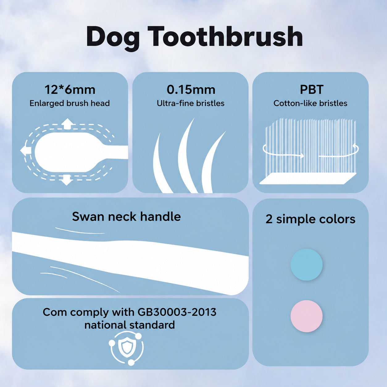Ultra-soft Deep Clean Pet Toothbrush