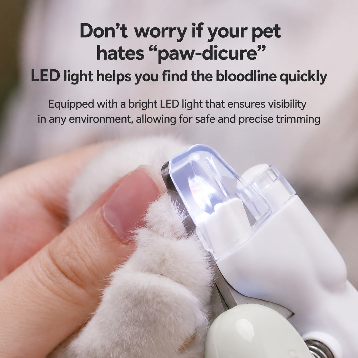 LED Pet Nail Clippers Shield