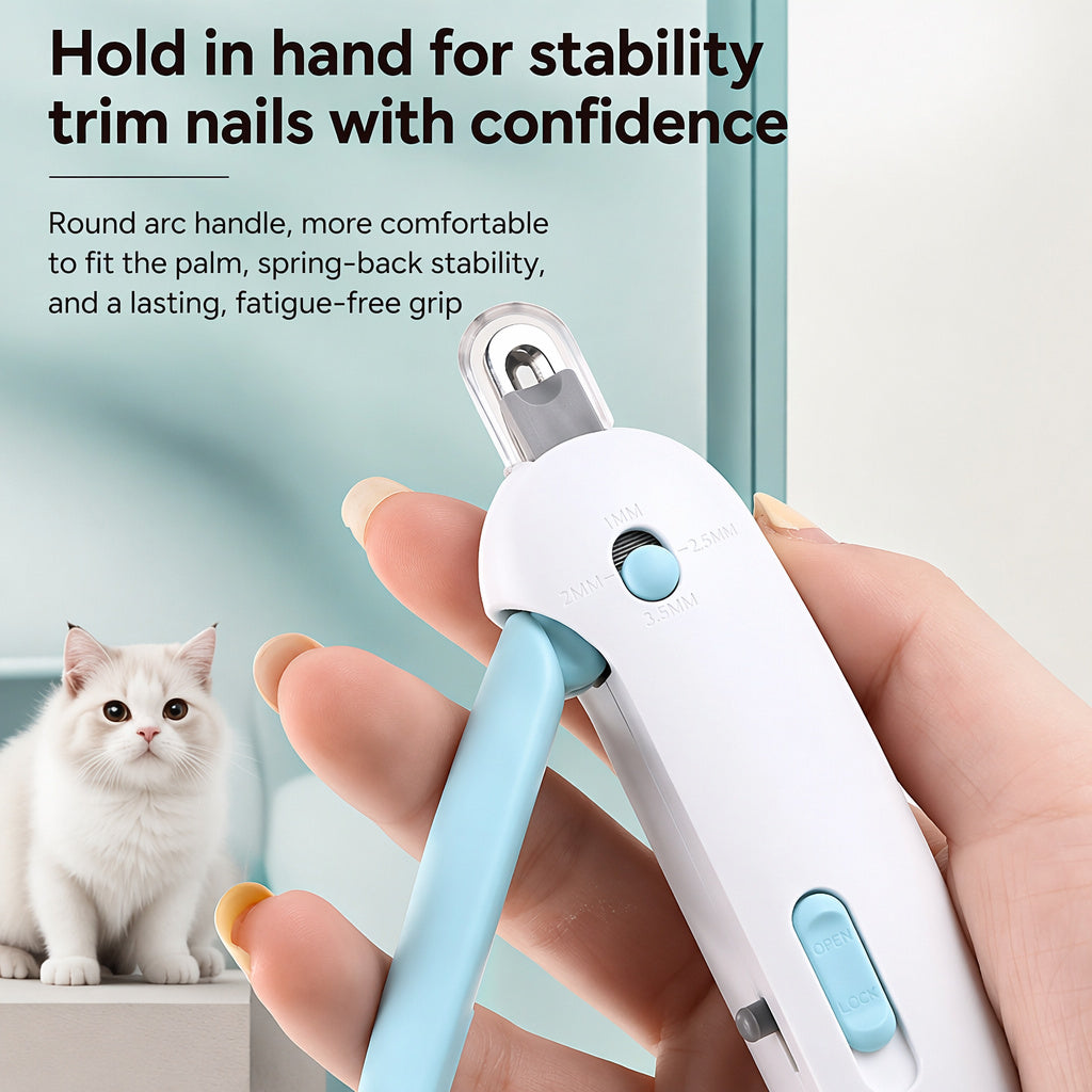 Push-Assist Cat Nail Clipper