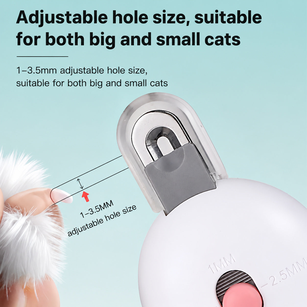 Push-Assist Cat Nail Clipper