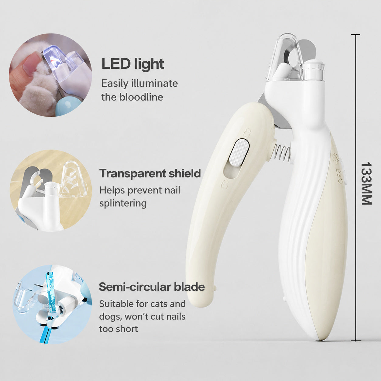 LED Quick-View Nail Clippers