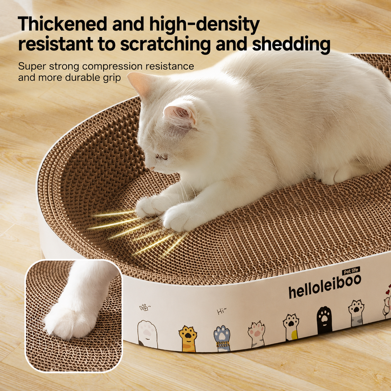 Large Corrugated Cat Scratcher Bed