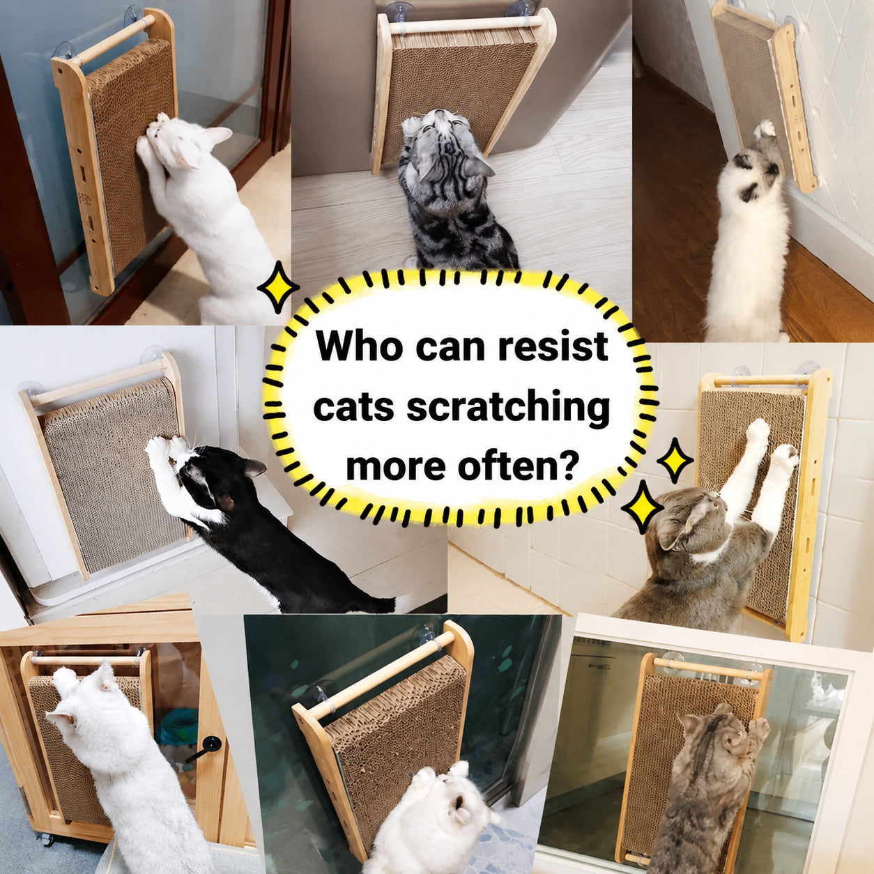 Suction Wall Cat Scratcher