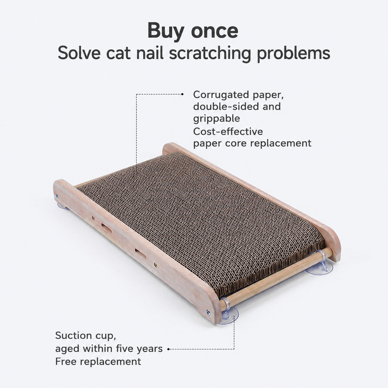 Suction Wall Cat Scratcher