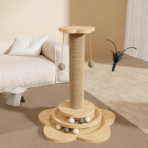 Sisal Cat Tower With Track