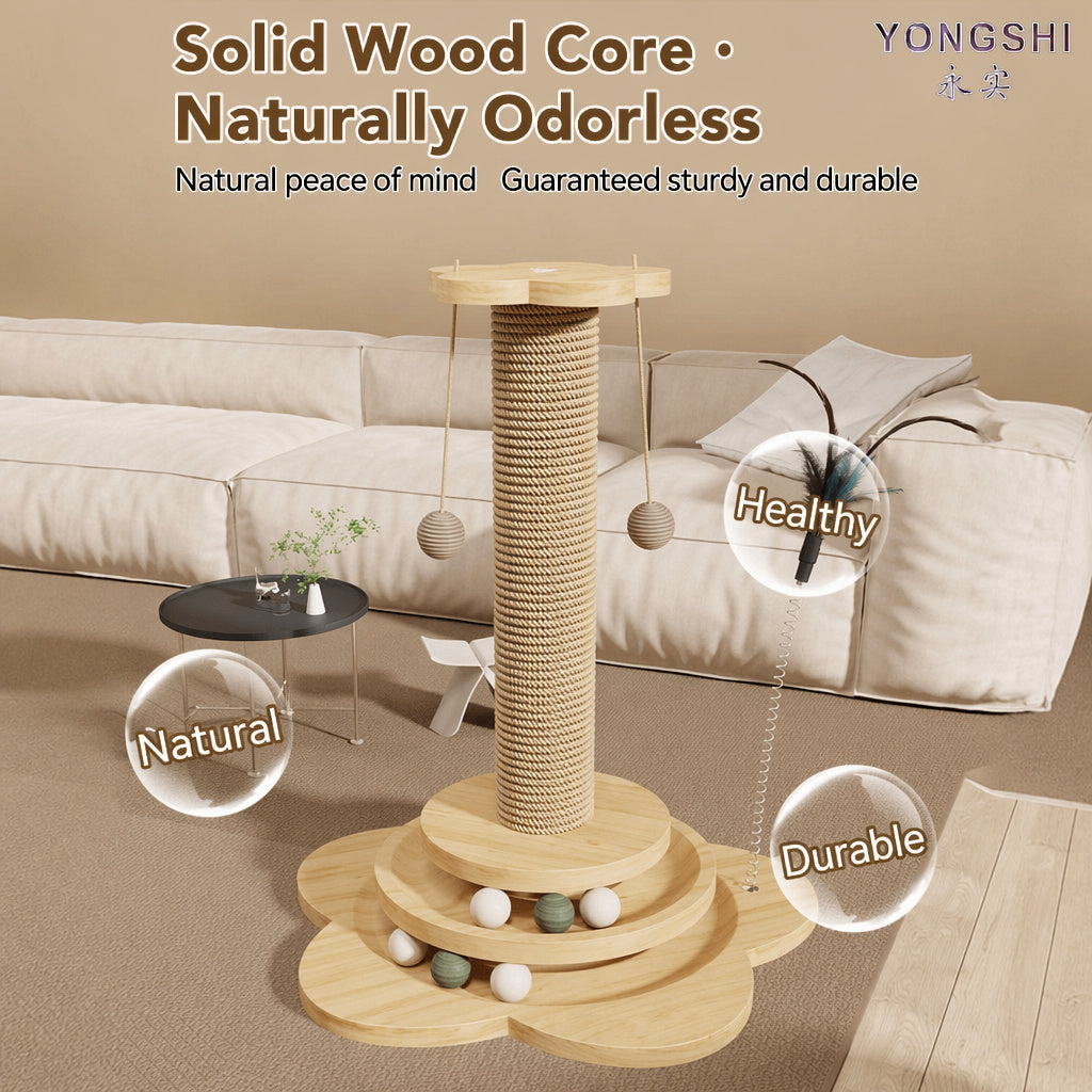Sisal Cat Tower With Track