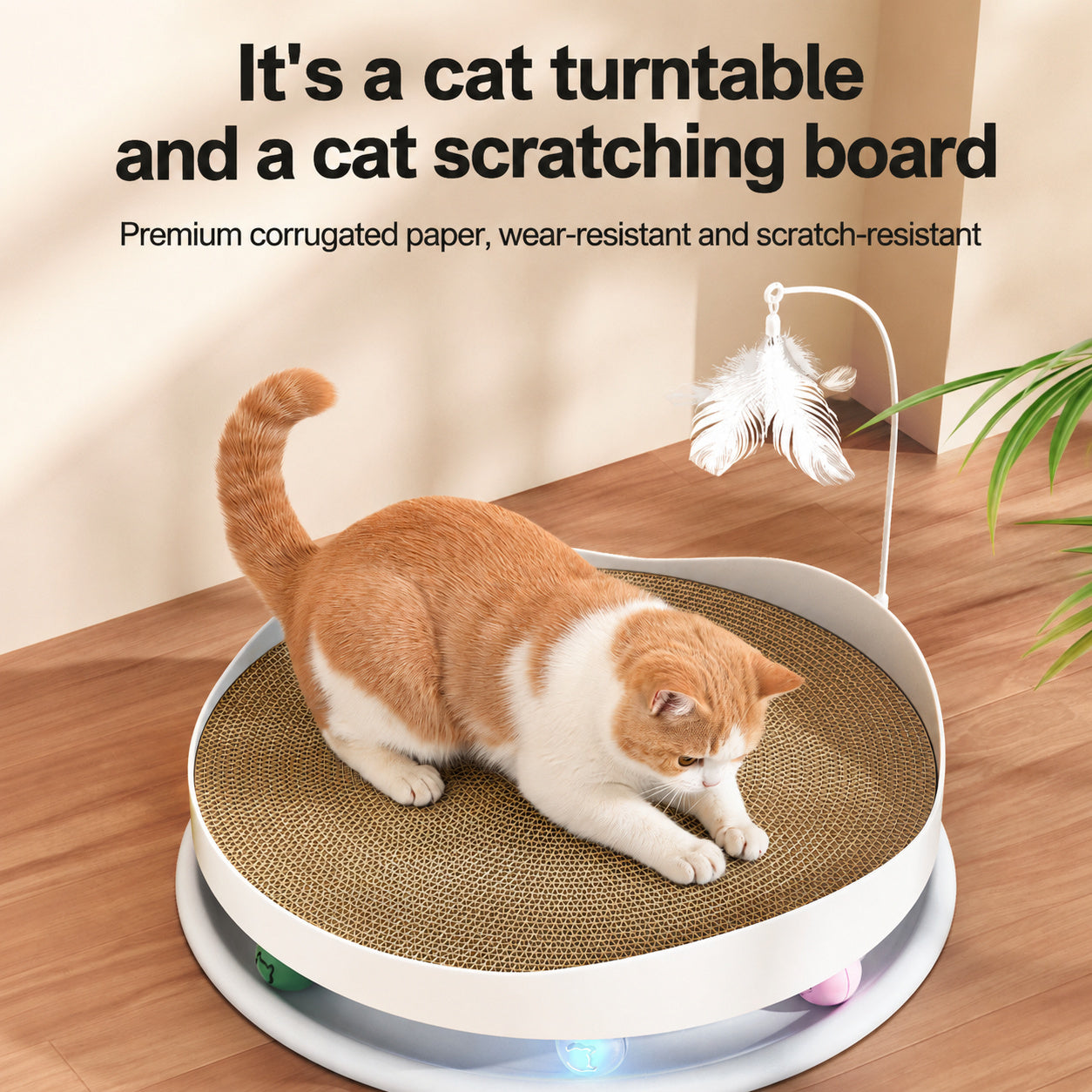 3-in-1 Scratcher Lounge Toy
