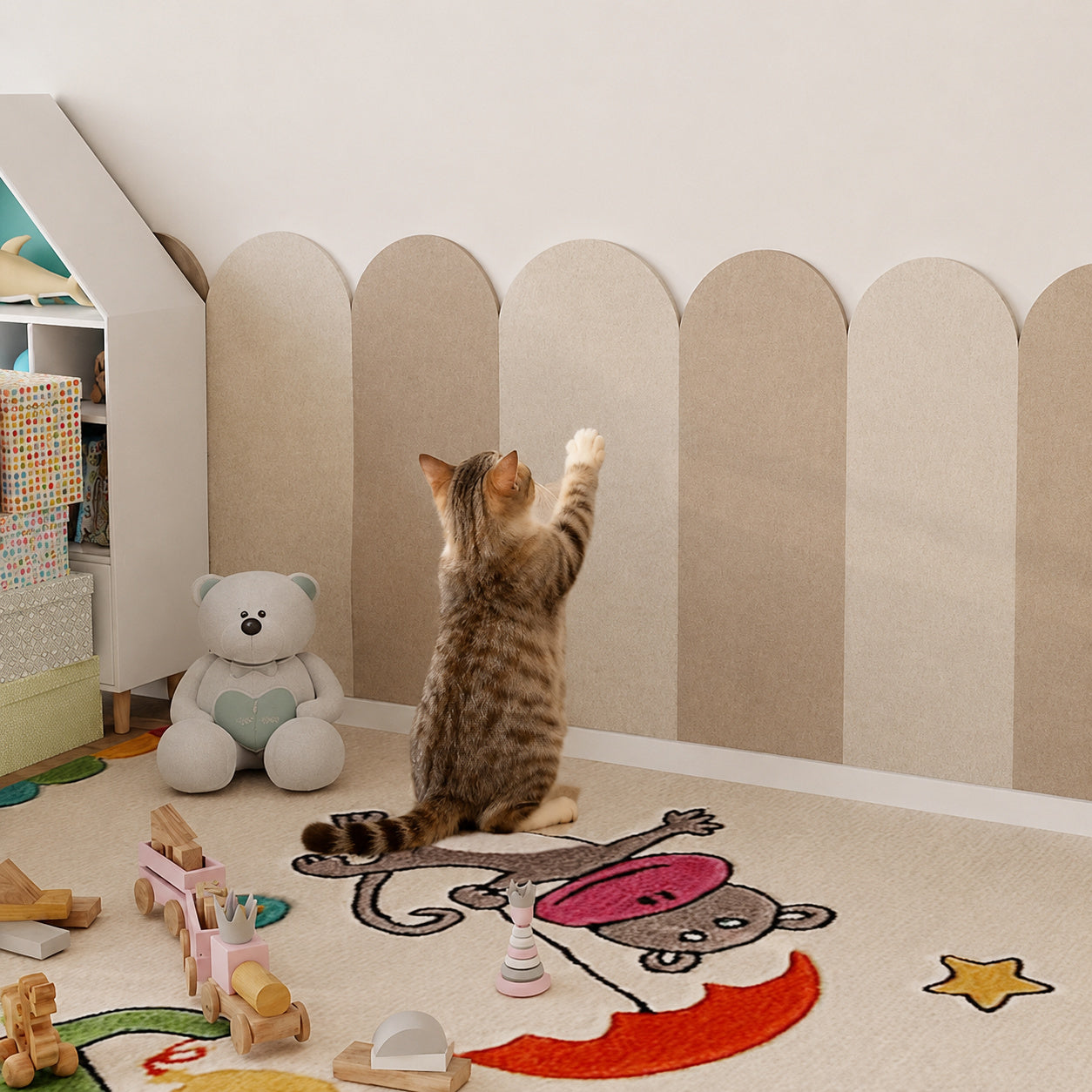 Felt Cat Scratch Wall Pad