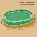 Oval Cat Lounge With Track Balls