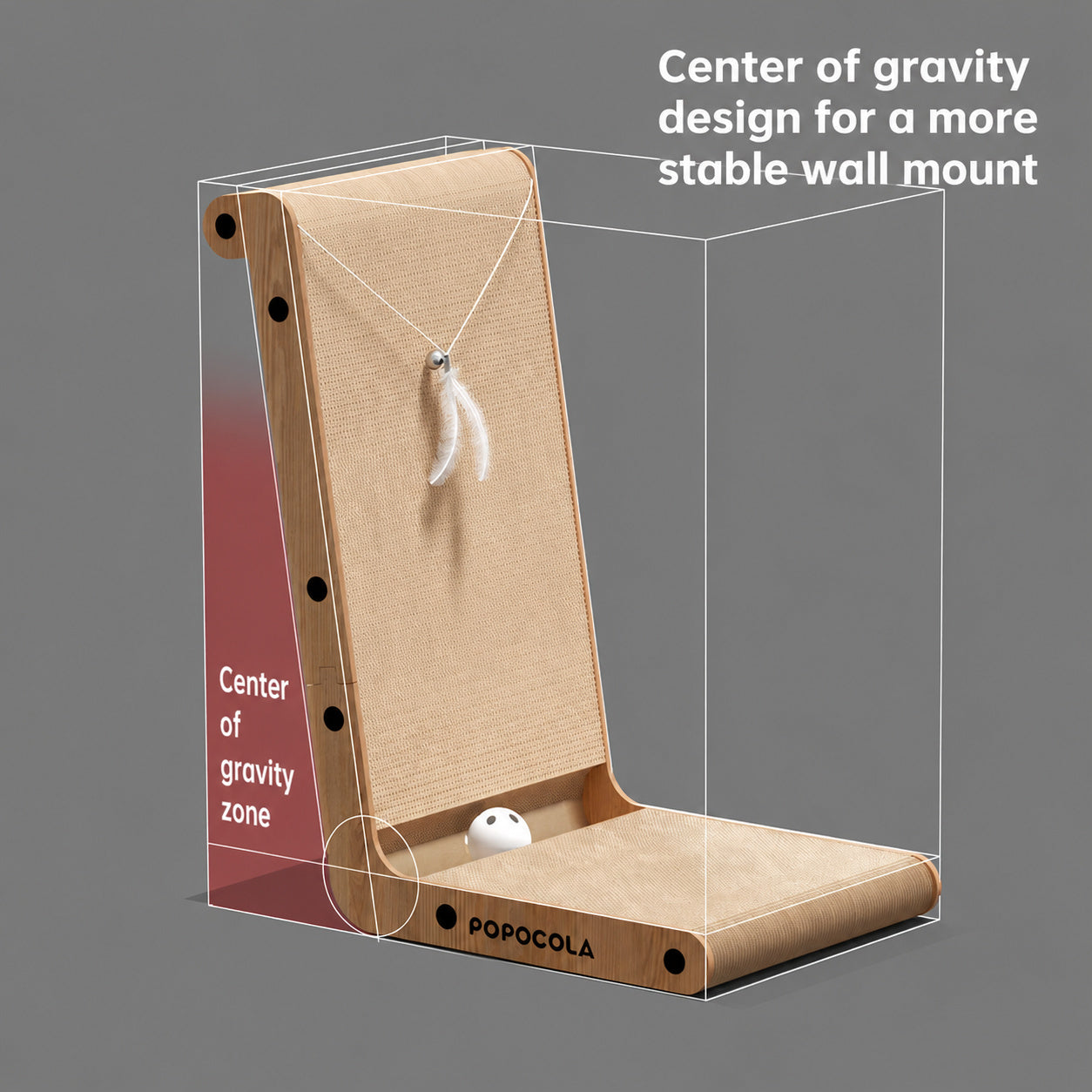 L-shaped Wall Scratcher