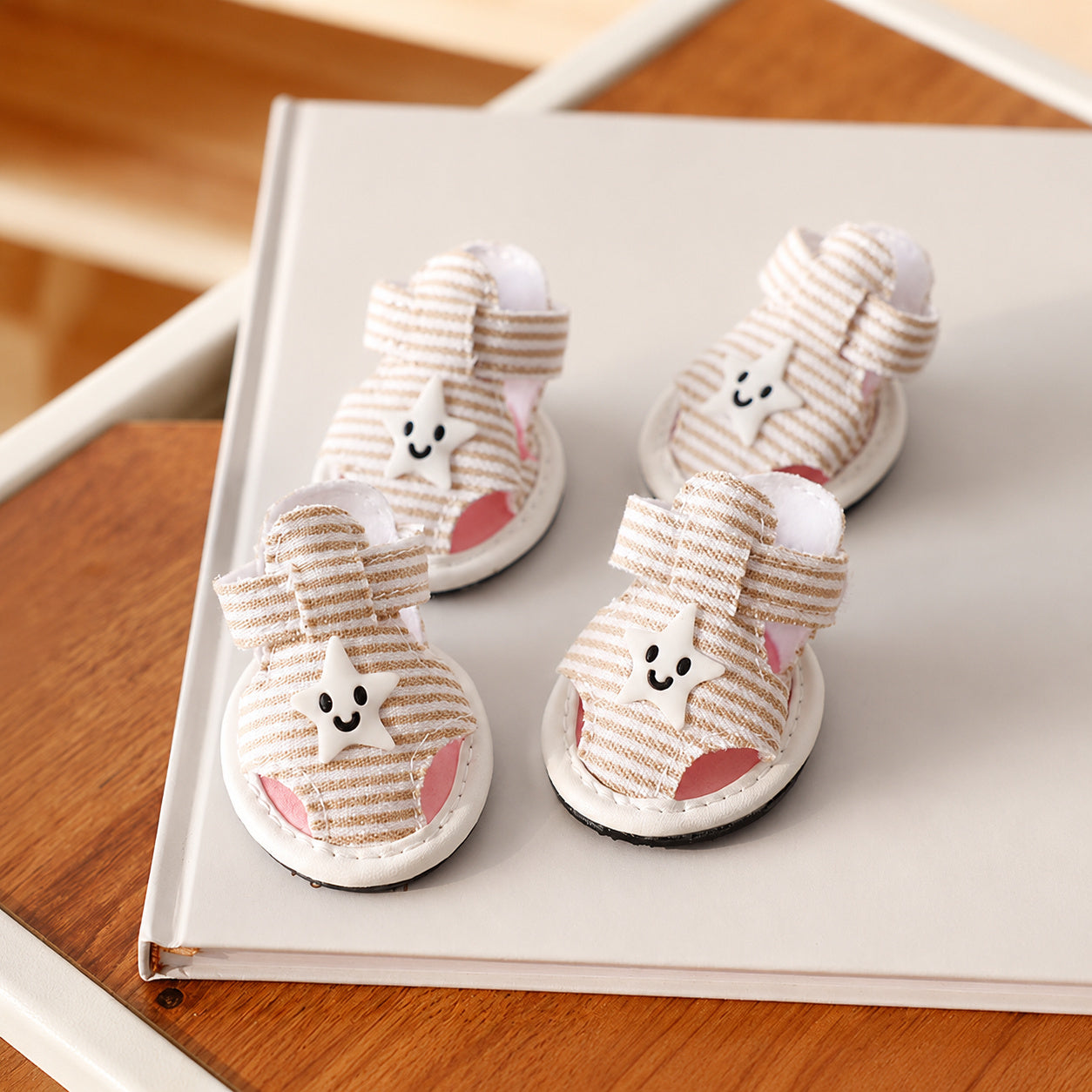 Canvas Dog Sandals With Straps