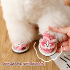 Canvas Dog Sandals With Straps