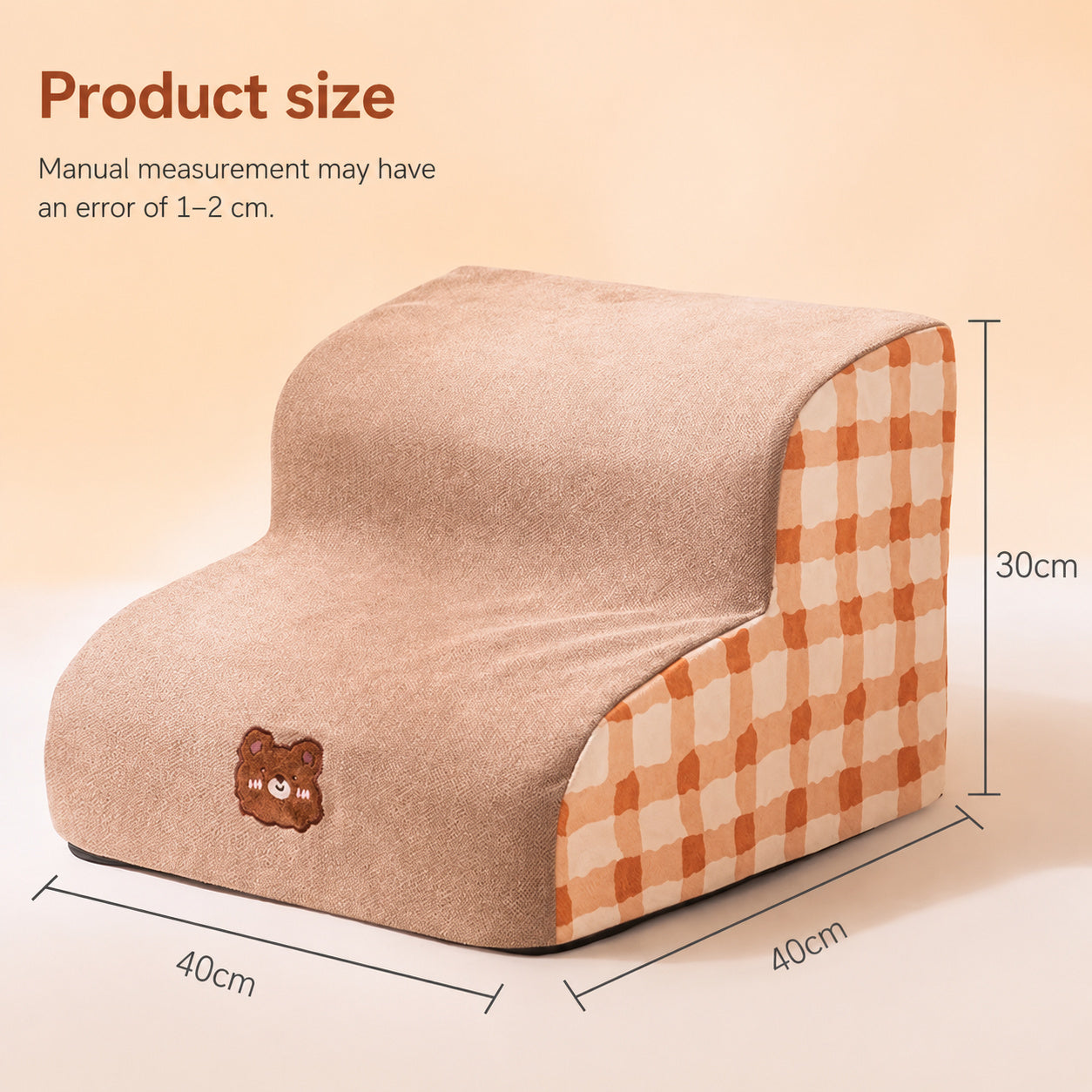 Plush Pet Stairs Ramp