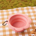 Collapsible silicone travel bowl
