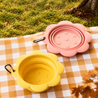 Collapsible silicone travel bowl